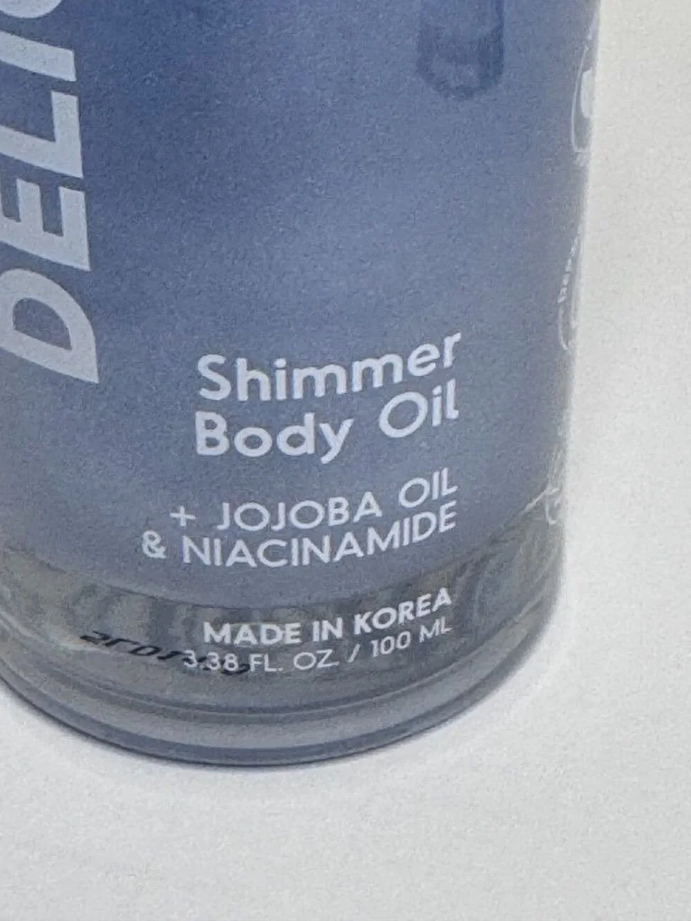 Mallow Delight Shimmer Body Oil With Jojoba Oil & Niacinamide Clean Vegan Formul